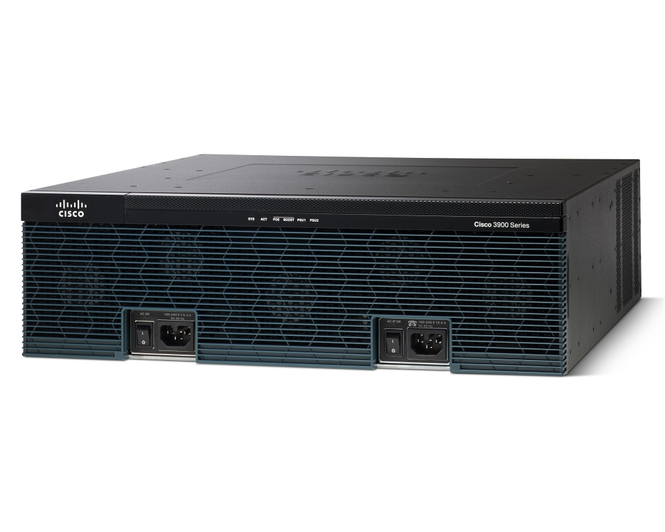 Маршрутизатор Cisco 3900 Series Secure Voice & Unified Border Element C3925-VSEC-CUBE/K9