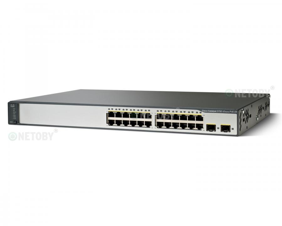 Коммутатор Cisco Catalyst 3750v2 10/100 WS-C3750V2-24PS-S