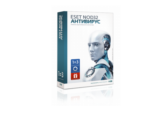 ESET NOD32 Антивирус - продление лицензии на 1 год на 3ПК