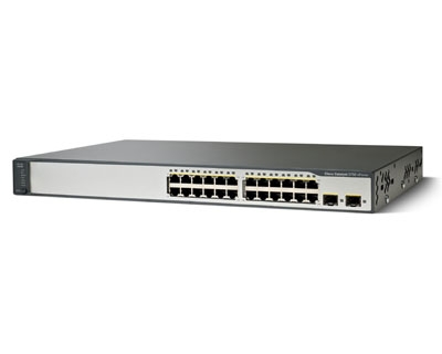 Коммутатор Cisco Catalyst 3750v2 10/100 WS-C3750V2-24PS-E